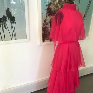 60s Goddess Layered Sheer Dream Sz L 36/32/40